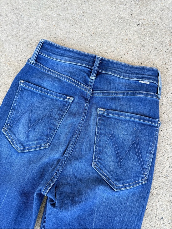 MOTHER Denim - MOTHER Women's Pixie Rider Ankle Skinny Jeans in Medium Blue